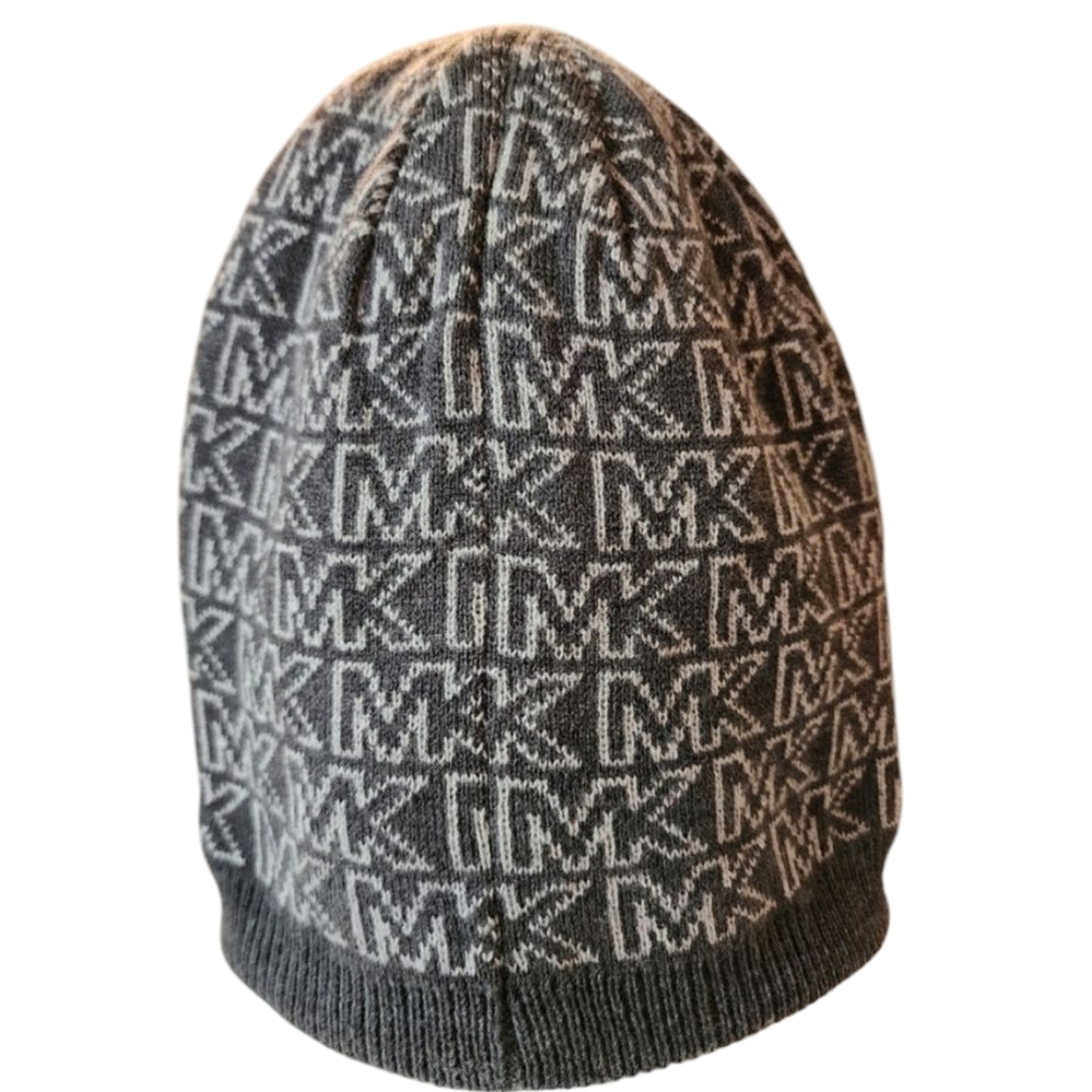 EUC Michael Kors gray and white beanie